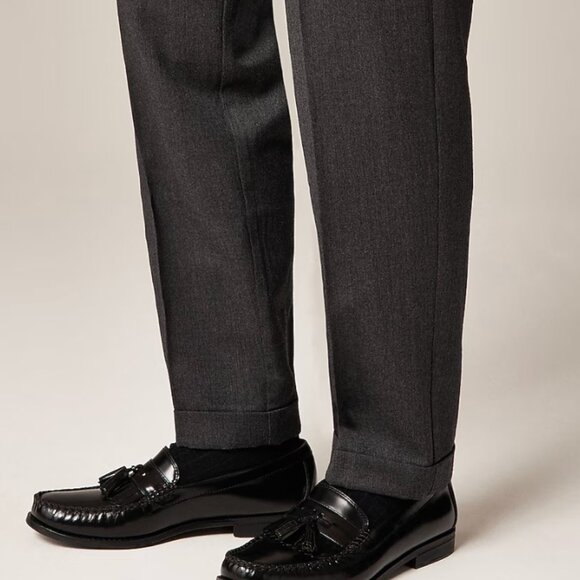 Men\'s J. Crew Black Camden Kiltie Tassel Loafers - Size 12